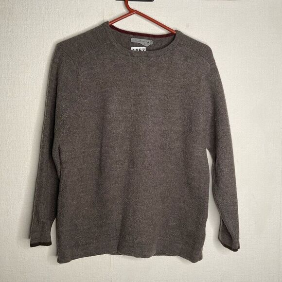 Smartwool Sweater Womens Large 100% Wool Gray Pullover Crew Neck Casual HikeTrek - Picture 6 of 9